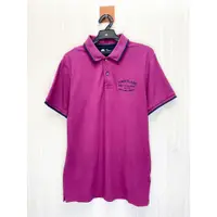 在飛比找蝦皮購物優惠-Timberland 天柏嵐專櫃 字母Logo紫色Polo衫
