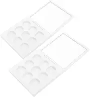 VINTORKY Empty DIY Makeup Palette Square Small Box 9 Grids Eyeshadow Palette for Women