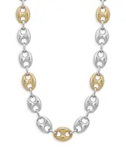 Alberto Amati 14K Yellow Gold & Sterling Silver Mariner Link Chain Necklace, 18