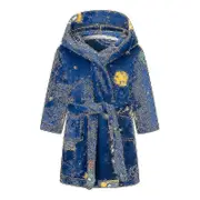 Children"s Bathrobe Boys Girls Hoodie Robes Cartoon Animal Dinosaur Sleepwear Toddler Soft Pajamas Jp Moonlight Space 130cm