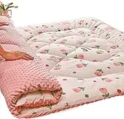 Futon Mattress Japanese Tatami Floor Mattress Portable Roll Up Sleeping Pad Double Single Mattress ZSMFCD(A,150x200cm)