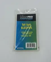 Ultra Pro Card Sleeves pack of 100 TALL SOFT SLEEVES