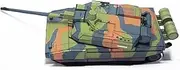 1/43 Scale French Leclerc Main Battle Tank Model Paper Fighter Military Model DIY Kit Tank Model (Unassembled Kit)