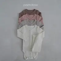 在飛比找蝦皮商城優惠-peekaboo 莫代爾鈕扣寶寶套裝 ｜嬰兒包屁衣 兒童睡衣