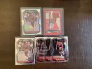 2020-21 PRIZM & DONRUSS RUI HACHIMURA SILVER & BASE + RED MOJO CARD 98/99