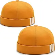 [YeeHeen] Dome Brimless Hats for Women Men Beanie Docker Cap Sailor Skull Cap