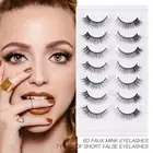 Faux Mink Lashes Short Lashes False Eyelashes Cat Eye Look Manga Lashes