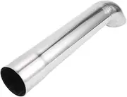 X AUTOHAUX 2.24" ID Inlet Turn Down Exhaust Tip T304 Stainless Steel Surface Polishing Mandrel Bend Elbow Tube 15.94" 405mm Overall Length Silver Tone