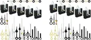 ISTOVO 10 Pcs Clock Movement Mechanism Parts Silence Quartz DIY Wall Clock with 7 Different Pairs Clock Hands Replacement Kit