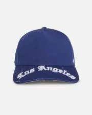 [47 Brand] 47 Brand Los Angeles Dodgers 'Destruct Gothic Visor' 47 Offside Strapback Royal/royal - Size ONE ONE Royal/Royal