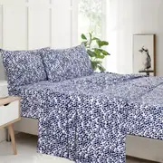 Bedding King Winter Flannelette Sheet Set Design - Nova