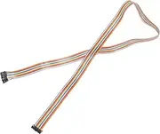 uxcell 1 Pcs IDC Rainbow Wire Flat Ribbon Cable FC-Female to 20P 39.3 Inch Length 2.54mm Pitch Breadboard Jumper Wires for Electronic Projects