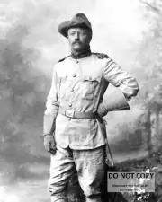 COLONEL THEODORE ROOSEVELT IN HIS ROUGH RIDERS UNIFORM - 8X10 PHOTO (CC735)