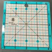 June Tailor 4-1/2" Ruler (JT-726) & "Flower Power" Coaster Pattern (JT-711)