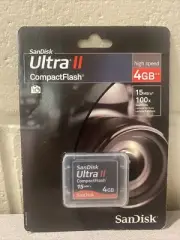 New Sealed SanDisk 4GB 15MB/s Ultra CompactFlash Card Work College Store “E Bin”
