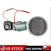 Gun Safe Lock Replacement Chrome Keypad Safe Electronic Lock Solenoid 2 Key