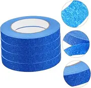 Zerodeko 4Rolls Blue Masking Tape High Adhesive Labeling Tape for DIY Crafts Automotive Spray Painting Residue Durable and Reliable