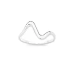 Silver Freeform Ring Size R