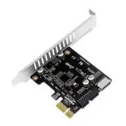 USB 3.0 20Pin ＆ USB 3.1 Gen 1 Type-E Front Panel Socket to PCI-E 1X PCI Expre...