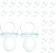 KOMBIUDA Baby Shower Favors Boy 50 Pack Mini Plastic Pacifier Decorations Fun and Safe for Baby Shower Decor