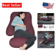 Ergonomic Full Body Pillow - Multi-Purpose U Shape Support for Pregnancy & More