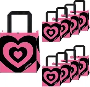 Kraft Bags with Handles 8 Pcs Paper Bags Colourful Small Gift Bag with Candy Bir