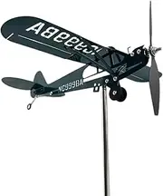 Airplane Wind Spinners Outdoor,Airplane Weathervane Roof Mount | Metal Spinner Aircraft Pinwheel for Outdoor Yard Lawn Patio Decoration Flight Lovers
