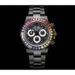 BLAKEN改裝腕錶 自動機械計時碼錶 7750機芯 碳黑版男表40*12.3毫米