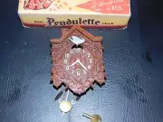 VINTAGE BLUE BIRD CLOCK LUX PENDULETTE CLOCK MFG.