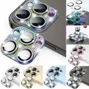 Bling Diamond Metal Slim Camera Lens Protector For iPhone 13 14 15 Pro Max 12 11