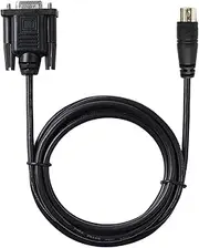 D-sub 9 Pin DB9 Female to Molded MI-N Din 8 Pin RS232 Serial Communication Cable for Al-cat Mass Flow Meters and Controllers(1m)