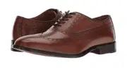 Johnston & Murphy Bradford Dress Wingtip Oxford Size US 11 M(D) Tan Calfskin