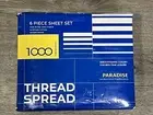 THREAD SPREAD Egyptian Cotton Sheets King Size 1000 High Thread Count Ivory