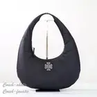 NWT Tory Burch Britten Nylon Puffy Shoulder Bag in Black