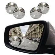 Round Blind Spot Car Mirror - 2" Frameless HD Glass Convex 360 Round/4PCS
