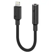 Alogic Elements PRO Lightning to 3.5 Audio Adapter - Black [ELP8P35A-BK]