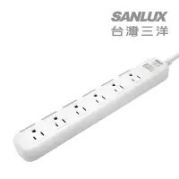 在飛比找Yahoo奇摩購物中心優惠-SANLUX台灣三洋 防塵蓋轉接延長電源線 (SYPW-W3