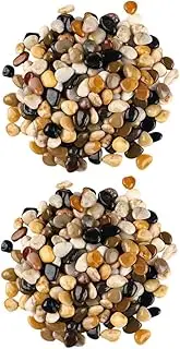 CIMAXIC 2 Landscape Rocks Flower Pot Decoration Fish Tank Gravel Garden Stones Flowerpot Pebbles Stones for Vases Decorative Aquarium Gravel Small Aquarium Gravel Stone Decor Cobblestone