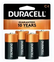 4 Duracell Duralock C C4 MN1400 1.5V Alkaline CopperTop Batteries Exp. 2027