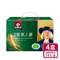 在飛比找蝦皮商城優惠-QUAKER桂格 養氣人蔘(19瓶入)x4入組