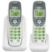 DECT 6.0 2-Handset Cordless Caller ID Phone, White
