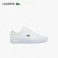 在飛比找momo購物網優惠-【LACOSTE】男鞋-Powercourt 拋光皮革休閒鞋