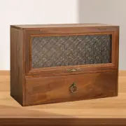 Desktop Storage Rack Wooden Compact 2 Tier for Coffee Mugs Sundries Tea Cup