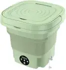 Portable Washing Machine Dryer Combo 8L Folding Travel Washing Machine, Green