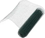 CAXUSD 40cm x 500cm Coated Chicken Wire Woven Fencing Mesh Life Like Rat Rabbit Cage Net Florist Mesh Netting Garden Floral Arrangements Netting