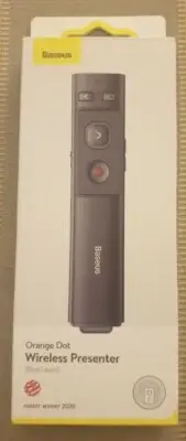 Baseus 2.4GHz Laser Pointer Pen USB Wireless Presenter PPT Power Point Presenter