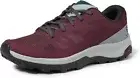 New Salomon OUTline Hiking Shoes Winetasting/Quarry Women's Size US 6