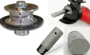 1 3/8" Diamond Finger Milling bit 3/4" Full Bullnose Router Bit Granite Marble