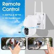 Advwin 4Pcs Security Camera Solar Outdoor Wifi Camera