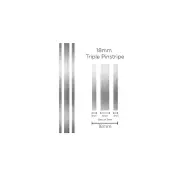 SAAS Triple Pinstripe Car Tape Decals Stickers Silver 18mm x 10 Metres